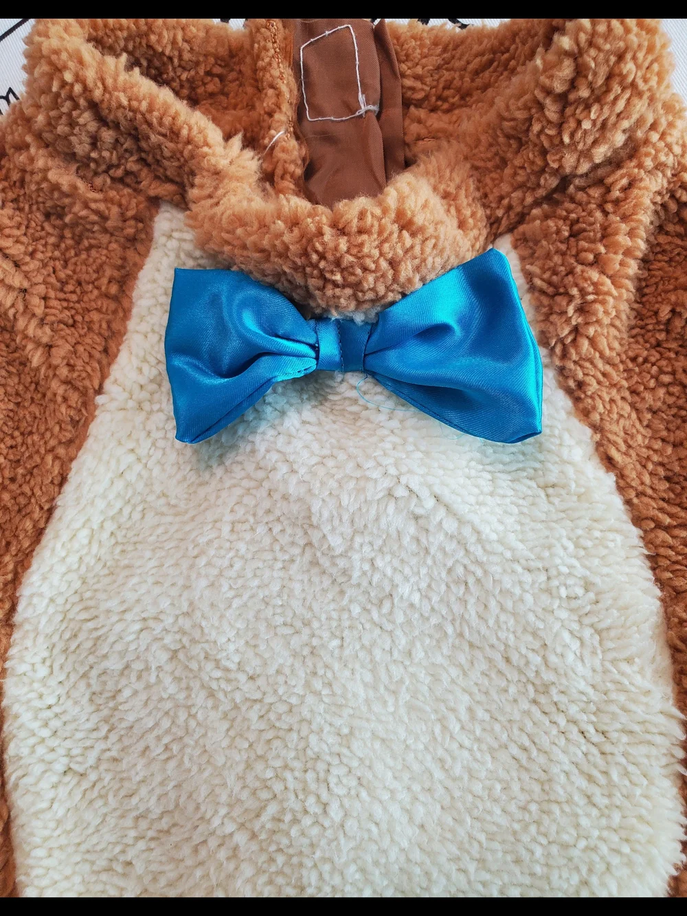 Baby Bear Costume - Brown with Blue Bow 18-24 Months - Picture 3 of 12